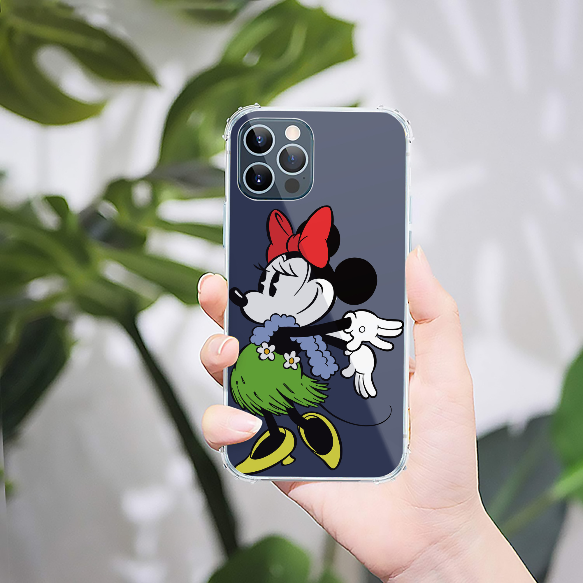 （画像用） ミッキーマウス Mickey Mouse 【iPhone 12シリーズ対応】透明スマホケース（クリアソフトケース）